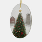 Boerderij Kerst Ornament (Links)