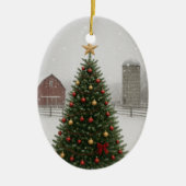 Boerderij Kerst Ornament (Voorkant)