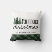 Boerderij Kerstmis geruit familienaam Kussen (Voorkant)