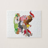 Boerderij Kerstmis Legpuzzel (Horizontaal)