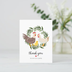 Boerderij Kip Baby Shower Briefkaart