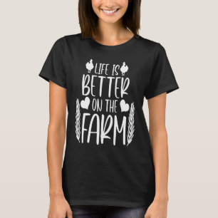 Boerderij Kip Boer Landbouwer T-shirt