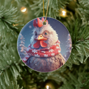 Boerderij Kip Dier, Kawaii Leuke Pet Lover Gift Keramisch Ornament