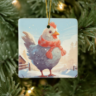 Boerderij Kip Dier, Kawaii Leuke Pet Lover Gift Keramisch Ornament