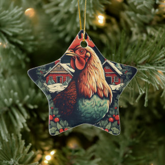 Boerderij Kip Dier, Kawaii Leuke Pet Lover Gift Keramisch Ornament