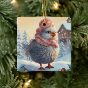 Boerderij Kip Dier, Kawaii Leuke Pet Lover Gift Keramisch Ornament