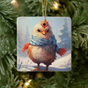 Boerderij Kip Dier, Kawaii Leuke Pet Lover Gift Keramisch Ornament