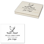 Boerderij Kip Illustratie Ei Karton Stempel (Gestempeld)