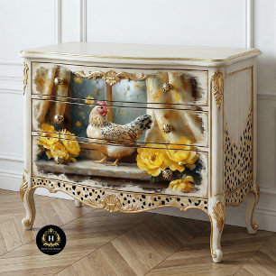 Boerderij Kip Meubelen Decoupage Tissuepapier