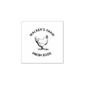 Boerderij Kip Persoonlijke Eierstempel Rubberstempel (Afrduk)