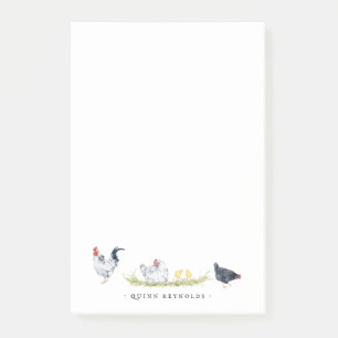 Boerderij Kippen Monogram Briefpapier Post-it® Notes