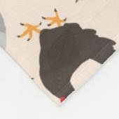 Boerderij kippen Patroon Fleece Deken (Hoek)