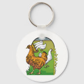 Boerderij Kippen Sleutelhanger (Achterkant)