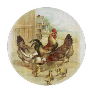 Boerderij kippen Snijplank
