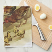  Boerderij kippen Theedoek (Quarter Fold)