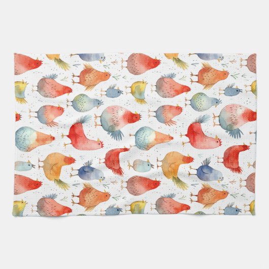 Boerderij Kippen Theedoek (Horizontaal)
