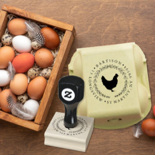 Boerderij Kippenboerderij Maatwerk Eierdoos Adres Rubberstempel