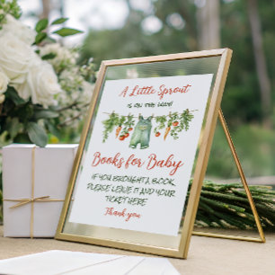 Boerderij Kleine Spruit Waslijn Baby Shower Boeken Poster