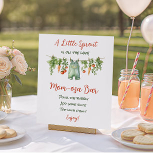 Boerderij Kleine Spruit Waslijn Baby Shower Mimosa Poster