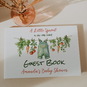 Boerderij Kleintje Spruit Waslijn Baby Shower Gastenboek