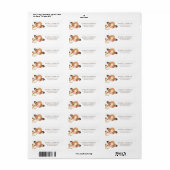 Boerderij Koe Baby shower Adres label (Full Sheet)