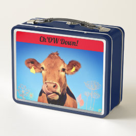 Boerderij Koe Lick Metal Lunch Box