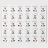 boerderij koe verjaardag cadeaupapier (Vlak)