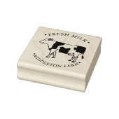 Boerderij Koe - verse melk Rubberstempel (Stempel)