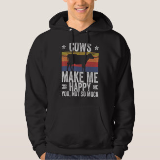 Boerderij Koeien maken me blij dat je niet zo veel Hoodie