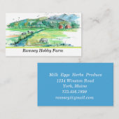 Boerderij Koeien Red Barn Visitekaartje (Voorkant / Achterkant)