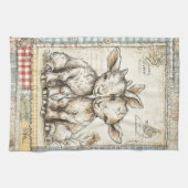 Boerderij lammeren  patroon theedoek (Horizontaal)