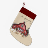 Boerderij Land Custom Kleine Kerstsok (Voorkant (Hangend))