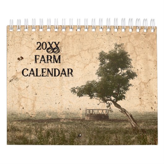 Boerderij Landelijk Rustiek Kunstkalender 2024 Kalender (Hoes)