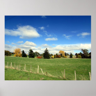 boerderij landschap poster