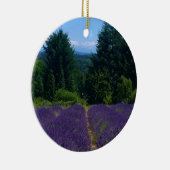 Boerderij lavender keramisch ornament (Rechts)