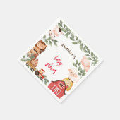 Boerderij Leuke Dieren Baby shower Servet (Hoek)