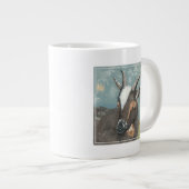 Boerderij Levensgrijze geit Extra Grote Beker (Voorkant rechts)