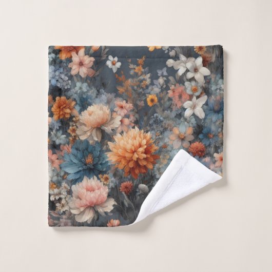 Boerderij marineblauw preppy bad handdoek (Wasdoekje)