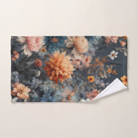 Boerderij marineblauw preppy bad handdoek (Handdoek)