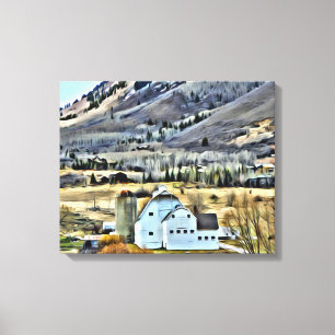 Boerderij McPolin Park City van Leslie Harlow Canvas Afdruk