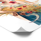 Boerderij meisje Poster (Hoek)