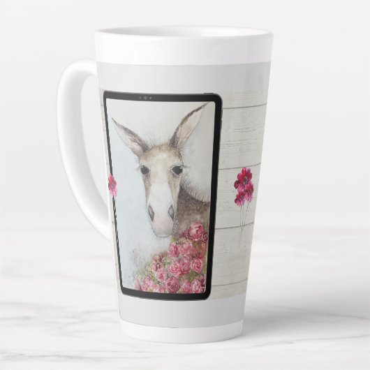 Boerderij Meisjeskunst de heer Hee Haw Latte Mok (Linkerhoek)