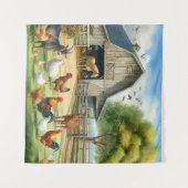 Boerderij met beesten wandkleed (Voorkant (horizontaal))