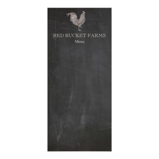 Boerderij met oude haan reclamekaart (Voorkant)