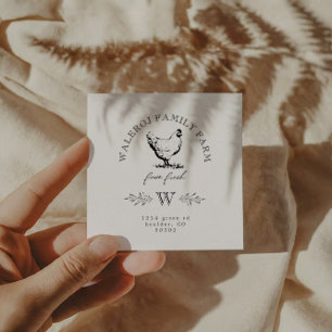 Boerderij Modern Chicken Boerderij Visitekaartje