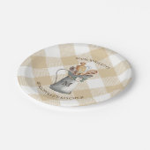 Boerderij Monogram Naam Papieren Bordje (Gekanteld)