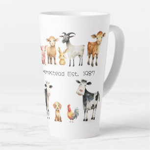 Boerderij Naam Boerderijdieren Latte Mok
