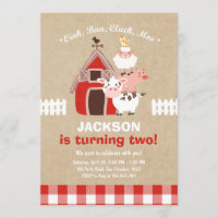 Boerderij nodigt Birthday Old McDonald Country uit