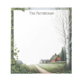 boerderij op het platteland notitieblok (Voorkant)