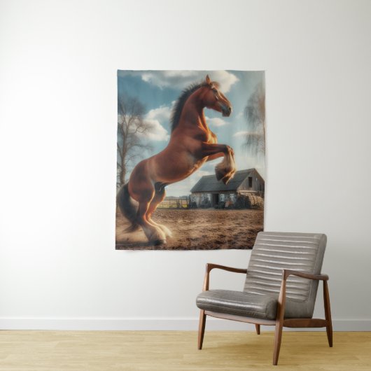 Boerderij paard wandkleed (In situ)